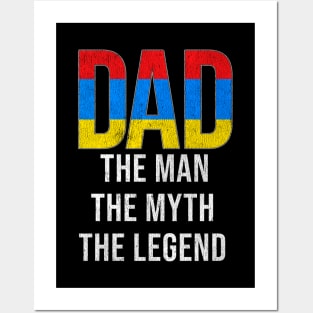 Armenian Dad The Man The Myth The Legend - Gift for Armenian Dad With Roots From Armenian Posters and Art